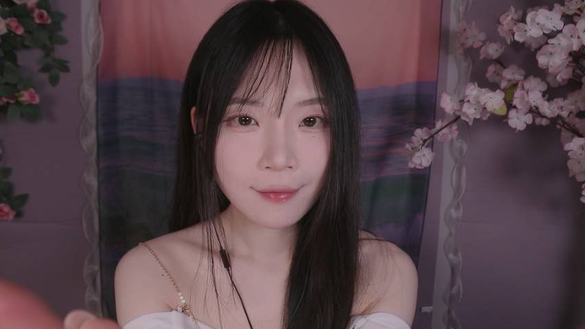 nara_나라 ASMR 凉爽的吹耳和视觉触发-瞌睡熊ASMR