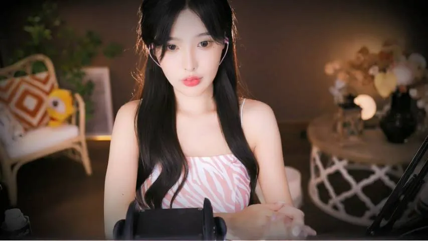 恩七ASMR 芦荟胶环绕芦荟胶吸管略略略插图