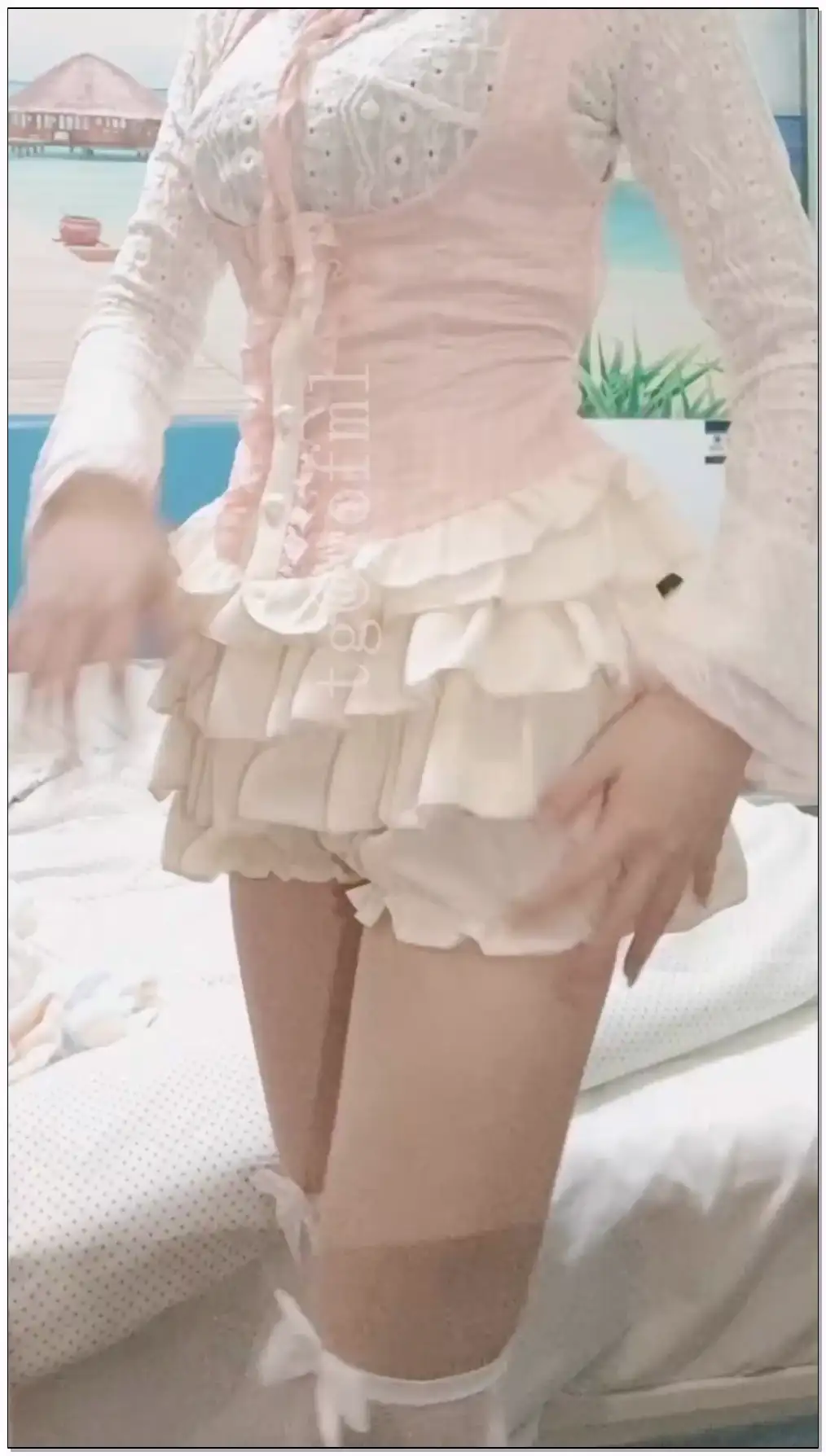 菜菜cyl不好吃 物品敲击 白丝插图