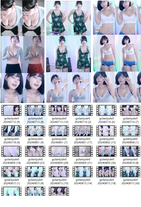 韩国美女主播BJ golaniyule0 近期抖胸热舞合集 [27v+5.5g]插图