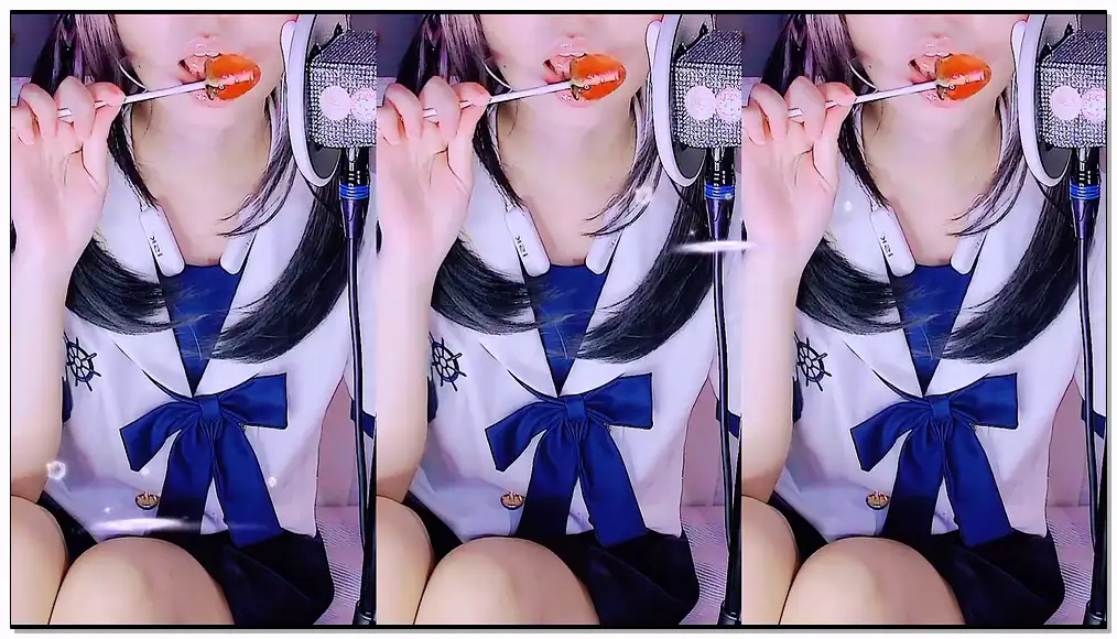 渔亦声 jk双马尾的她湿热的舌在耳边又嘬又吸插图