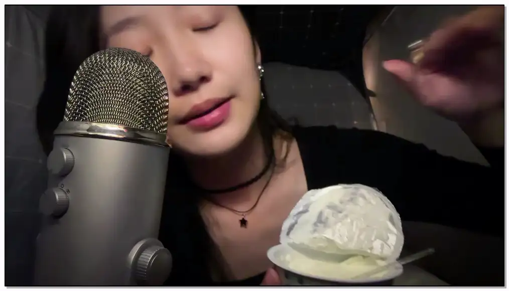 kc好想睡觉ASMR   眉笔沾希腊酸奶插图