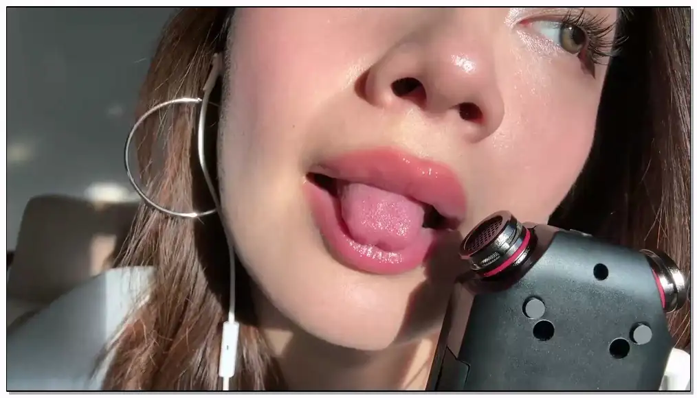 lin ASMR 用嘴舔镜头插图
