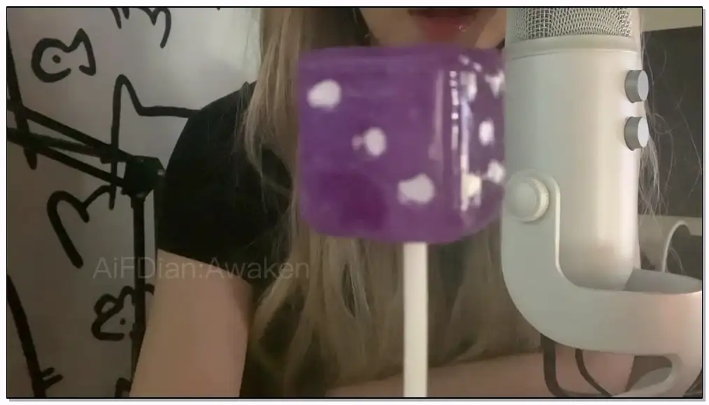 Tapping ASMR【随机】超多轻语碎碎念 吃紫色 棒棒糖 风车糖插图