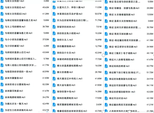 南征ASMR 超大合集 丝袜 丝足 气味 主仆 调教 护士 等 [820v+38GB]插图1