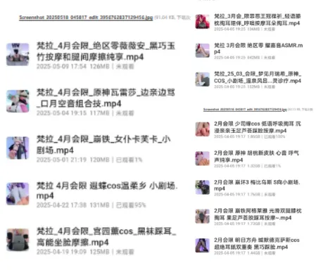 B站梵拉valar会员限定ASMR视频整合 [78V+53.6GB]插图1