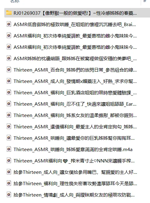 中文asmr拾參Thirteen剧情音声23A【1.5G】插图1